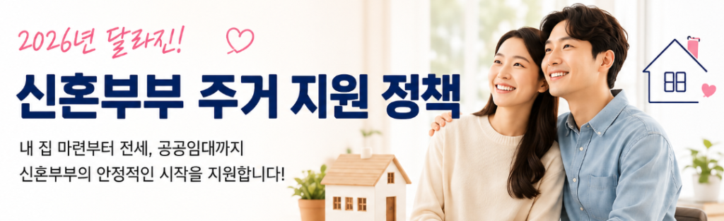 2026년 신혼부부 주거 지원 정책